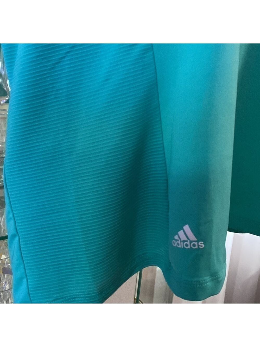 QUARTER-ZIP mock neck polo shirt turquoise FIFA world cup quatar 2022 - Picture 15 of 15